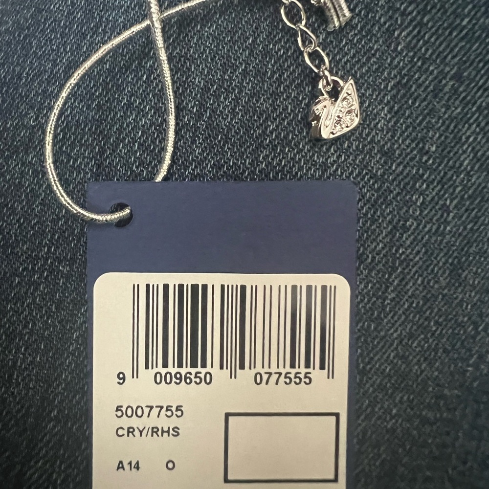 Authentic Swarovski VIOLA necklace BNIB exquisite deco look $160 swan logo NWT - Picture 11 of 11